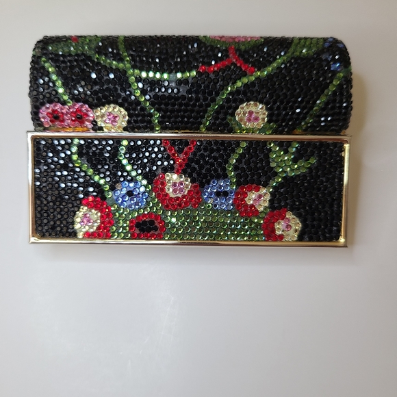 VINTAGE JUDITH LIEBER FLORAL LIPSTICK HOLDER - Picture 9 of 10